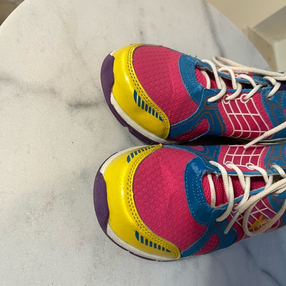 Athletech Retro Colorful Athletic Shoes Women's Size 7.5 Yellow Pink Blue - Picture 8 of 15